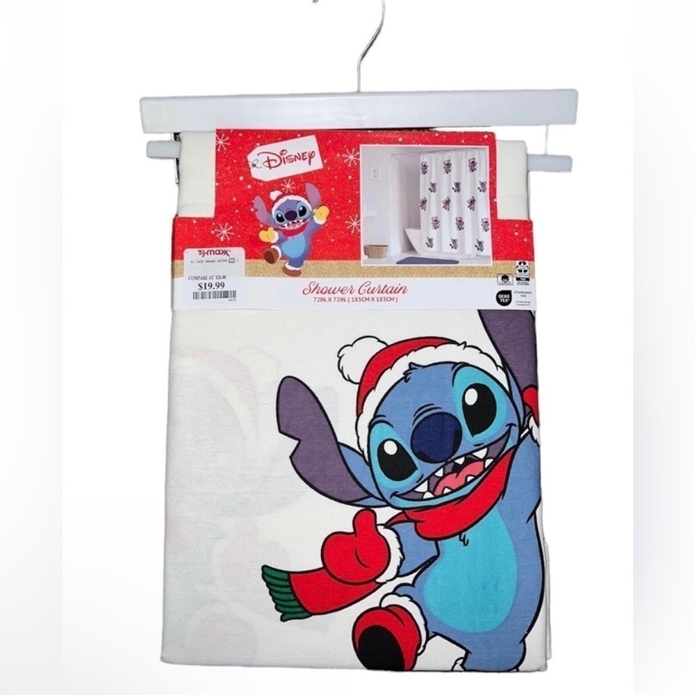 Stitch Christmas Shower Curtain
